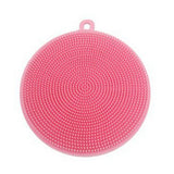 5pc Kitchen Accessories Silicone Dish Washing Brush Bowl Pot Pan Wash Cleaning Brushes Cooking Tool Cleaner Sponge Scouring Pads