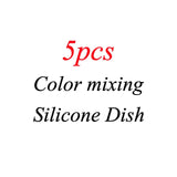 5pc Kitchen Accessories Silicone Dish Washing Brush Bowl Pot Pan Wash Cleaning Brushes Cooking Tool Cleaner Sponge Scouring Pads